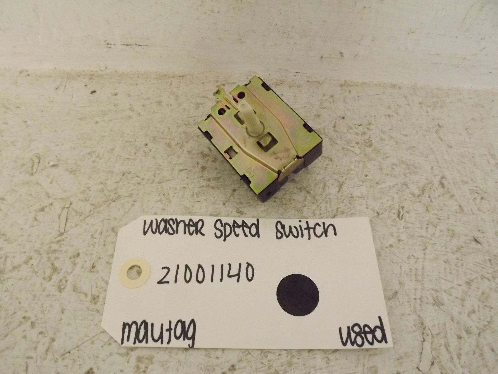 Maytag Washer 21001140 Speed Switch Used Maytag Washer 21001140 Speed Switch Used